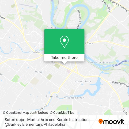 Satori dojo - Martial Arts and Karate Instruction @Barkley Elementary map