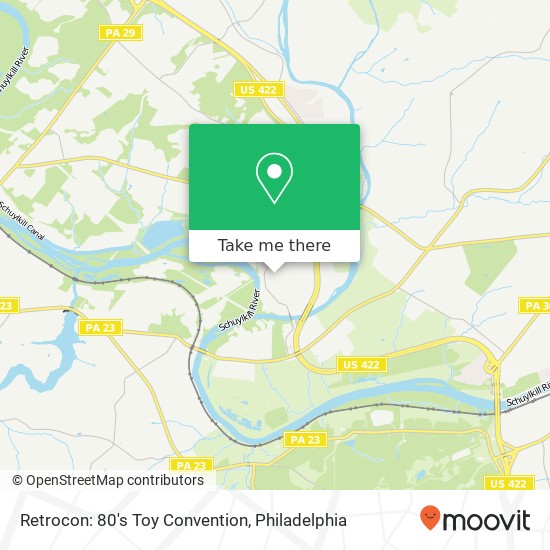Mapa de Retrocon: 80's Toy Convention