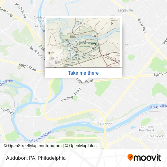 Mapa de Audubon, PA