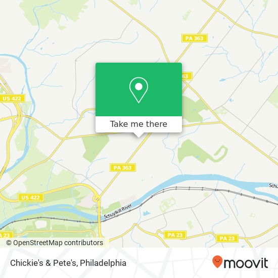 Chickie's & Pete's map