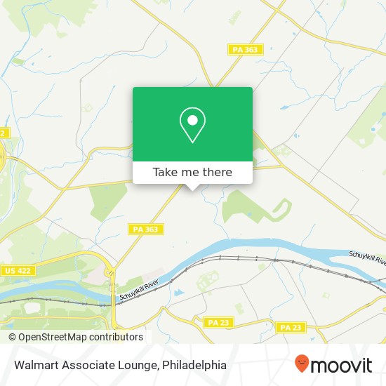 Mapa de Walmart Associate Lounge