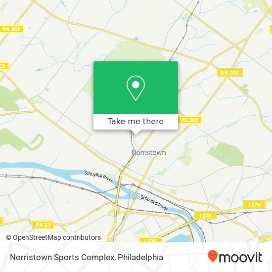 Mapa de Norristown Sports Complex