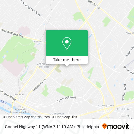 Mapa de Gospel Highway 11 (WNAP-1110 AM)