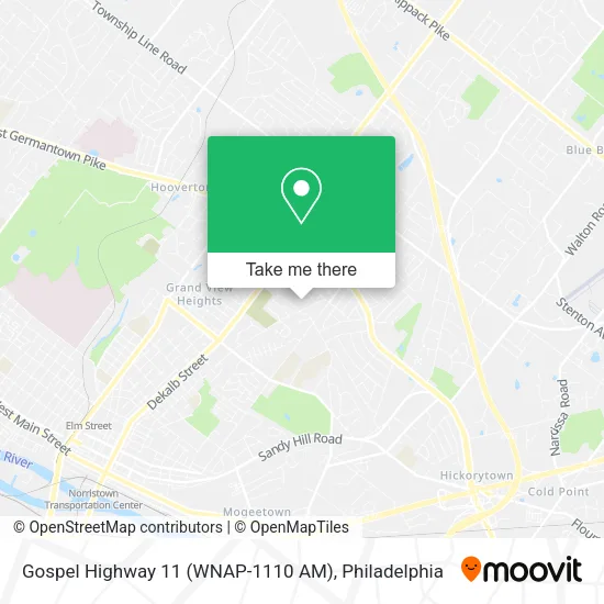 Mapa de Gospel Highway 11 (WNAP-1110 AM)