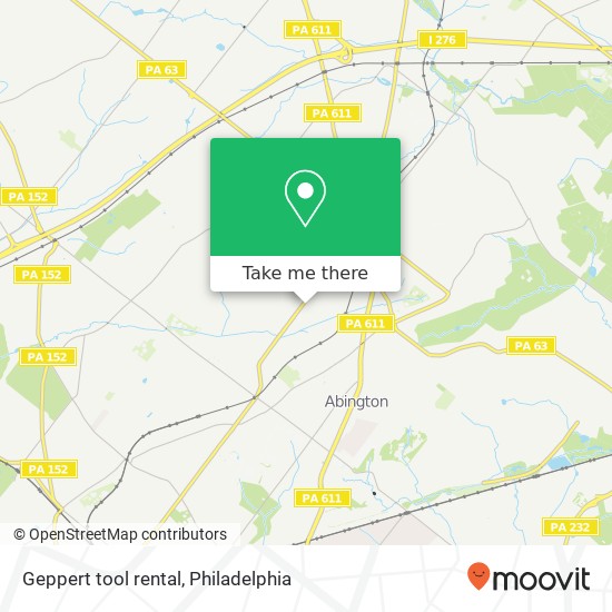 Mapa de Geppert tool rental