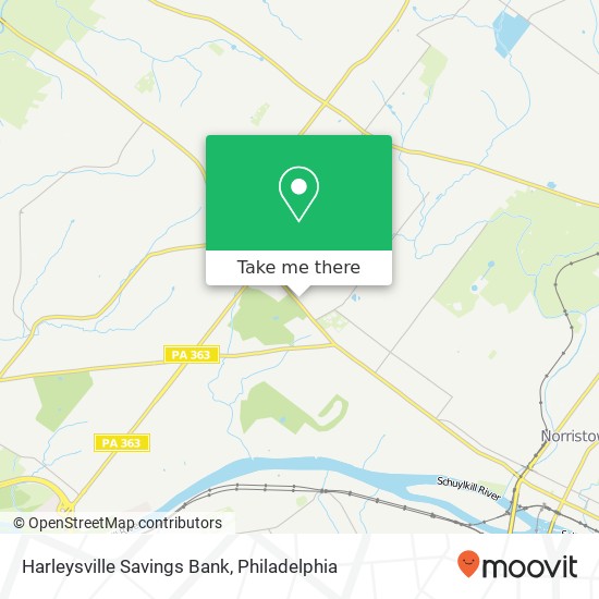 Harleysville Savings Bank map