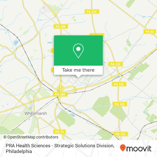 PRA Health Sciences - Strategic Solutions Division map