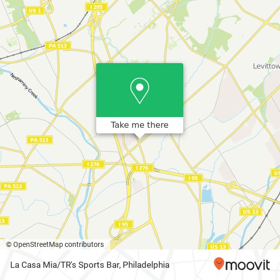Mapa de La Casa Mia/TR's Sports Bar