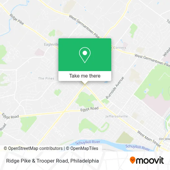 Ridge Pike & Trooper Road map