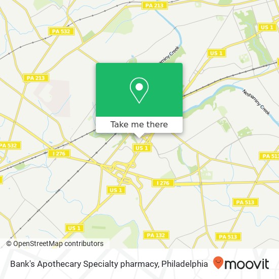 Bank's Apothecary Specialty pharmacy map