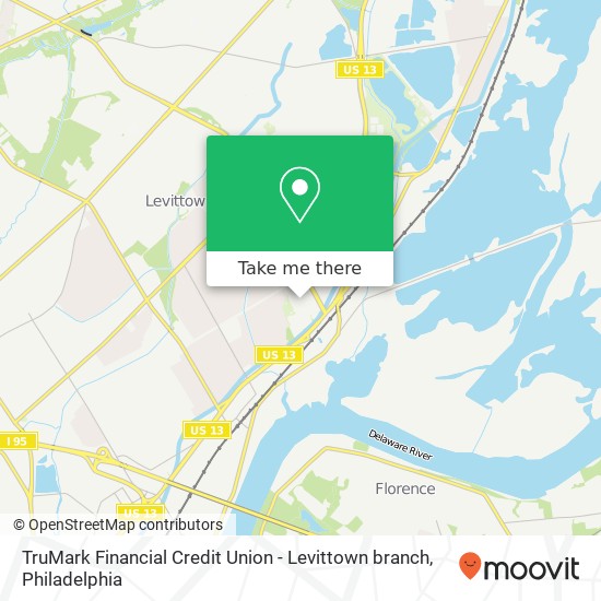 Mapa de TruMark Financial Credit Union - Levittown branch