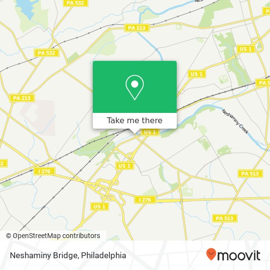 Neshaminy Bridge map
