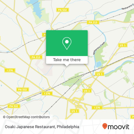 Mapa de Osaki Japanese Restaurant