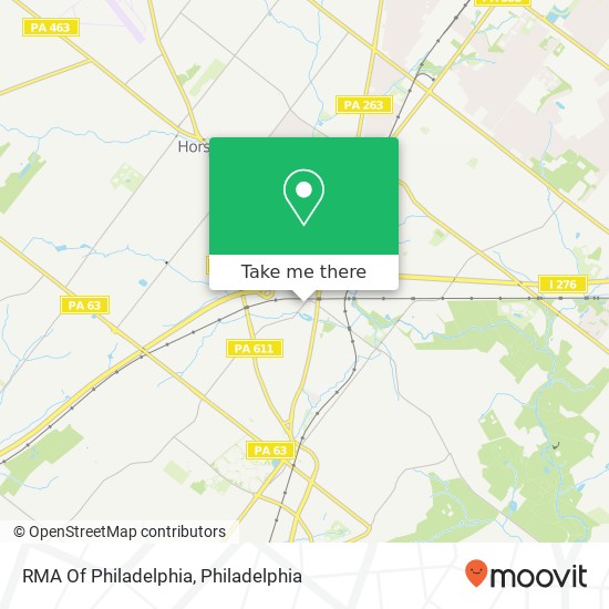 RMA Of Philadelphia map