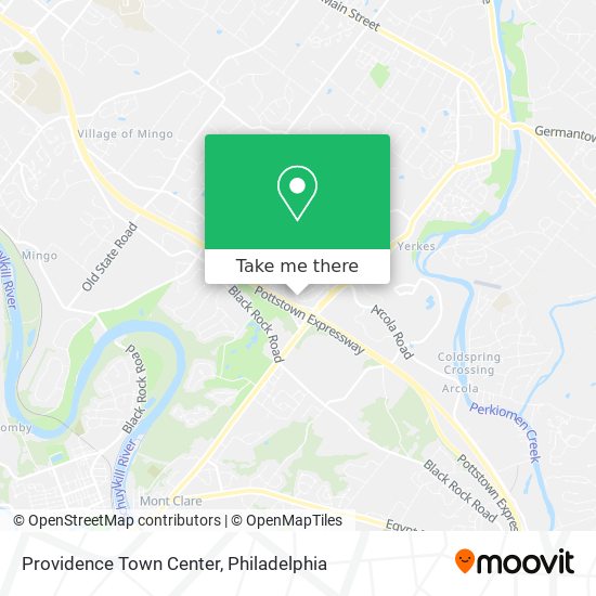 Mapa de Providence Town Center