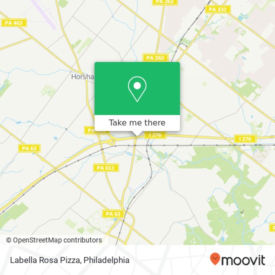Mapa de Labella Rosa Pizza