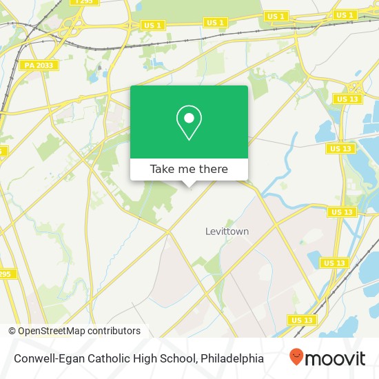 Mapa de Conwell-Egan Catholic High School