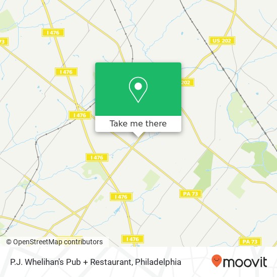 Mapa de P.J. Whelihan's Pub + Restaurant