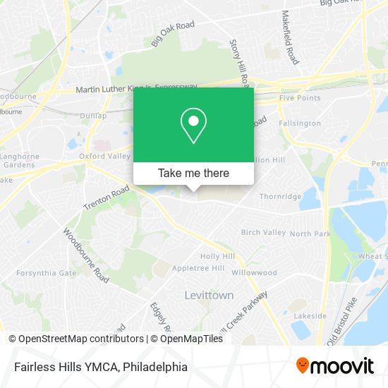 Mapa de Fairless Hills YMCA