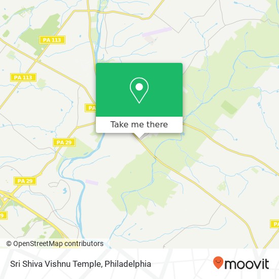 Mapa de Sri Shiva Vishnu Temple