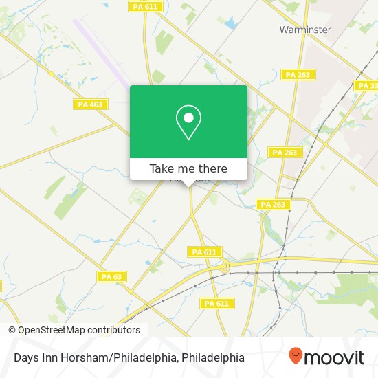 Mapa de Days Inn Horsham/Philadelphia