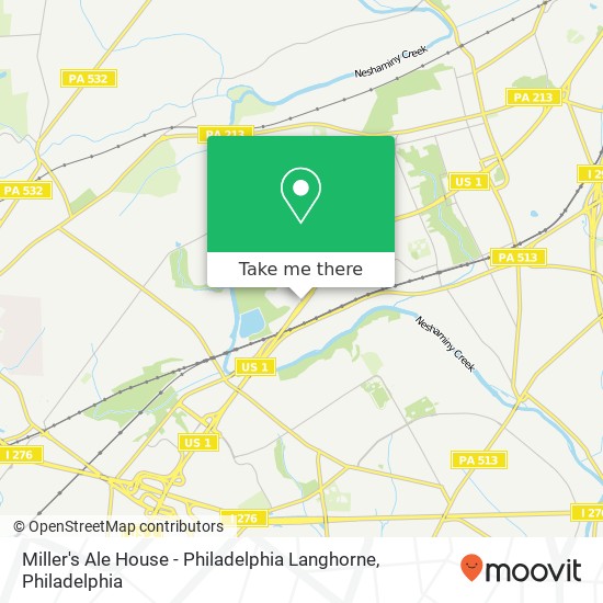 Miller's Ale House - Philadelphia Langhorne map