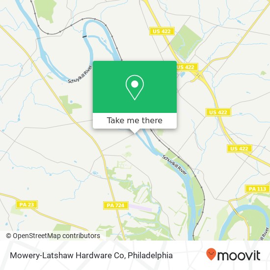 Mowery-Latshaw Hardware Co map
