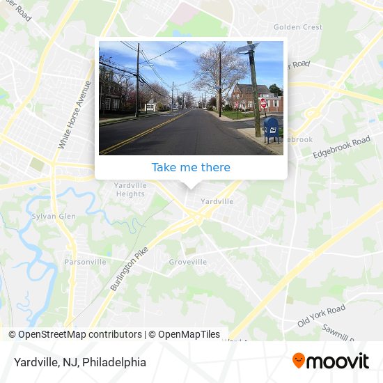 Yardville, NJ map