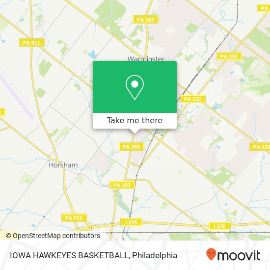 Mapa de IOWA HAWKEYES BASKETBALL