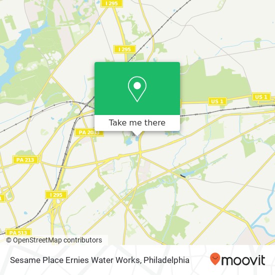 Mapa de Sesame Place Ernies Water Works