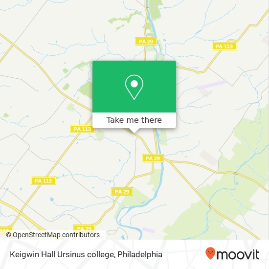 Keigwin Hall Ursinus college map
