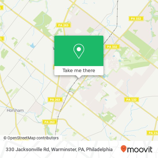 Mapa de 330 Jacksonville Rd, Warminster, PA