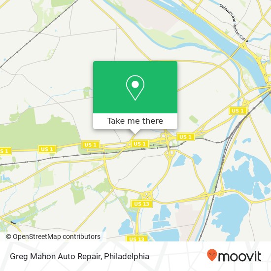 Greg Mahon Auto Repair map