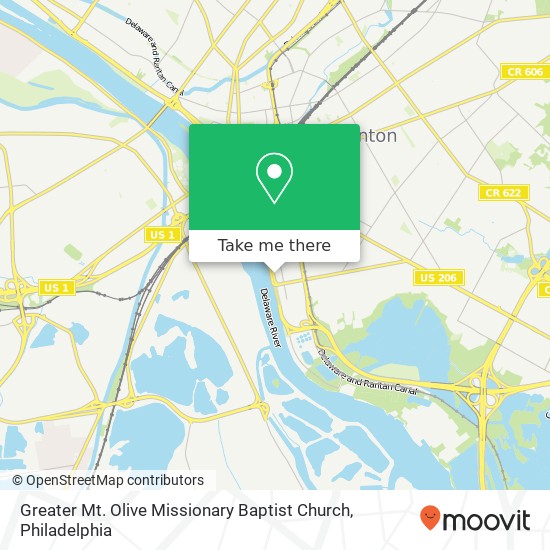 Greater Mt. Olive Missionary Baptist Church map