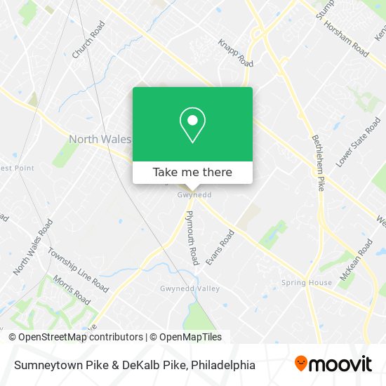 Sumneytown Pike & DeKalb Pike map
