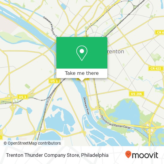 Trenton Thunder Company Store map