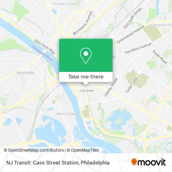 NJ Transit: Cass Street Station map
