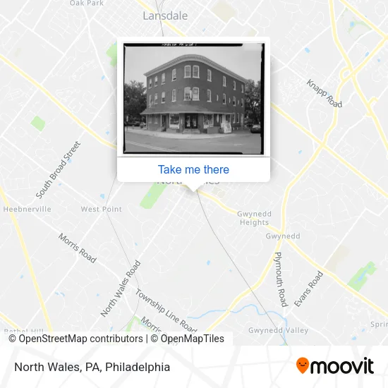 North Wales Pa Map How To Get To North Wales, Pa By Bus Or Train?