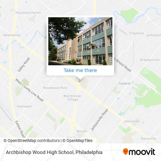 Mapa de Archbishop Wood High School