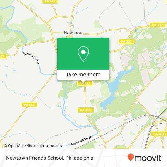 Mapa de Newtown Friends School