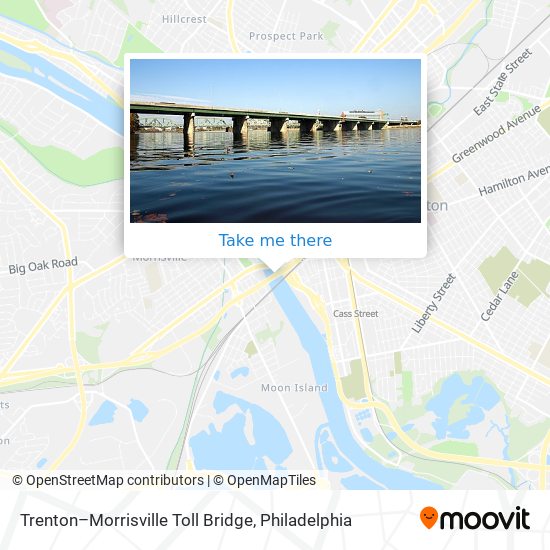 Trenton–Morrisville Toll Bridge map