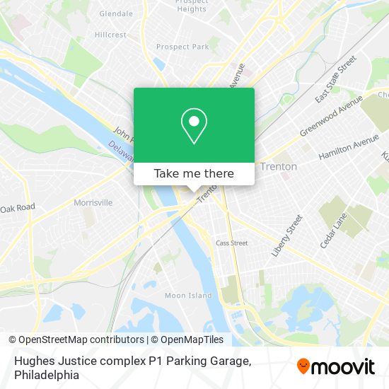 Mapa de Hughes Justice complex P1 Parking Garage