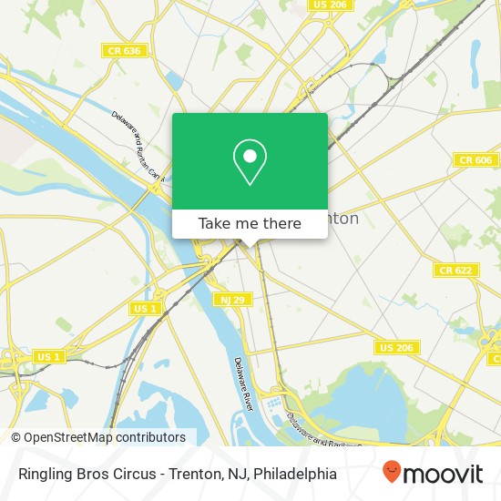 Ringling Bros Circus - Trenton, NJ map
