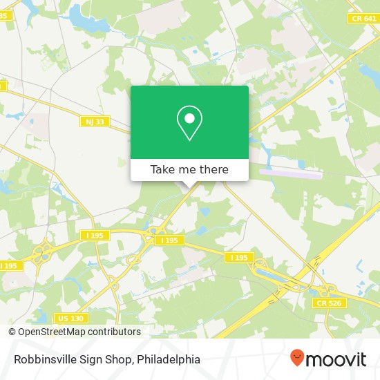 Robbinsville Sign Shop map