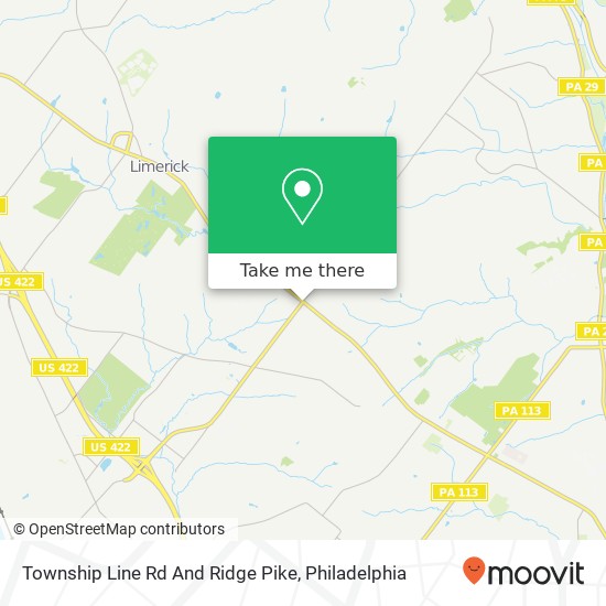 Township Line Rd And Ridge Pike map