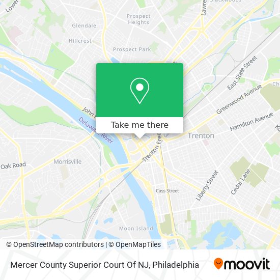 Mapa de Mercer County Superior Court Of NJ