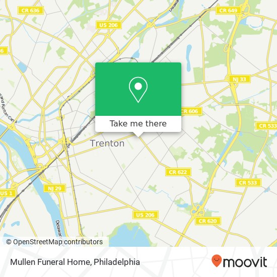 Mapa de Mullen Funeral Home