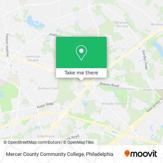 Mercer County Community College map