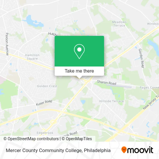 Mercer County Community College map