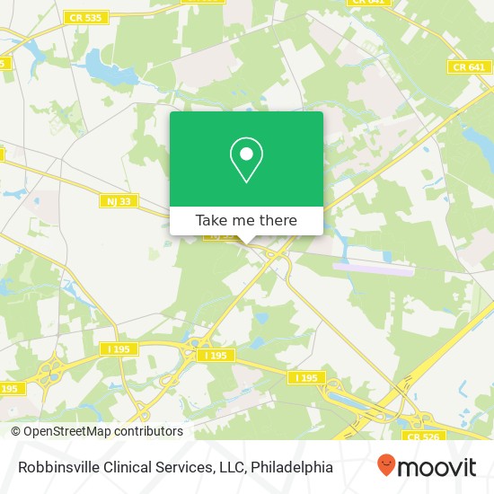 Mapa de Robbinsville Clinical Services, LLC